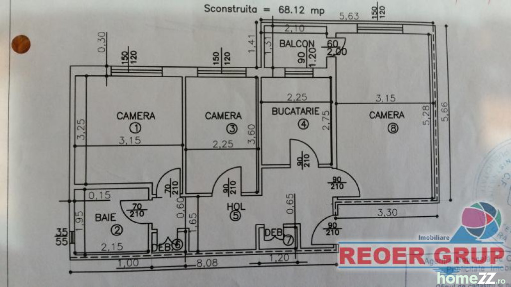 Apartament 3 camere, Cantacuzino