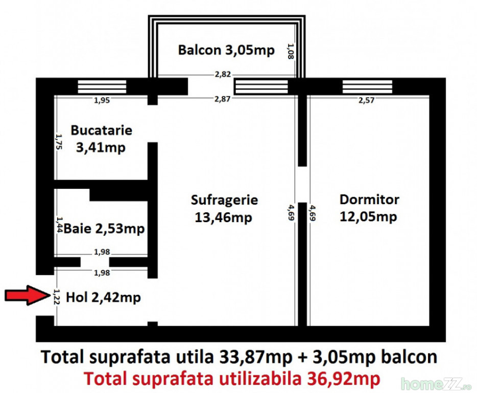 Apartament 2 camere, I.C.Bratianu, comision 0%