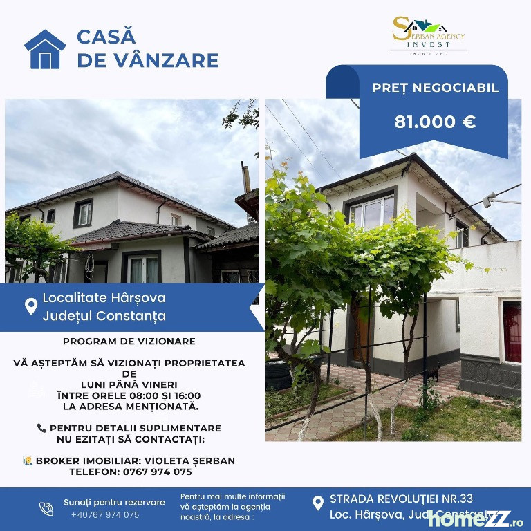 Casă - Vilă 4 camere, Est