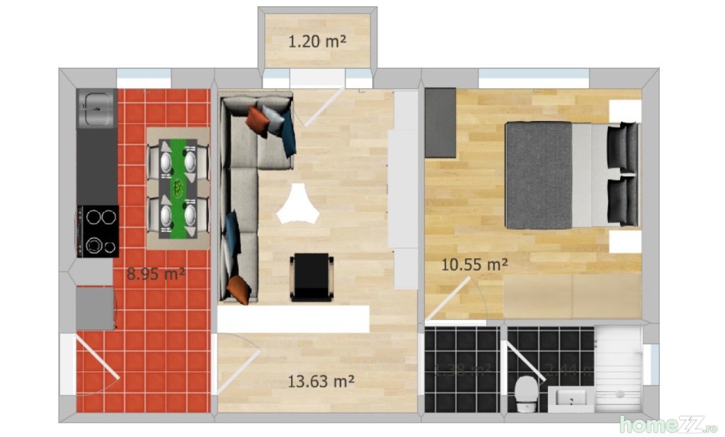 Apartament 2 camere, Micro 15, comision 0%