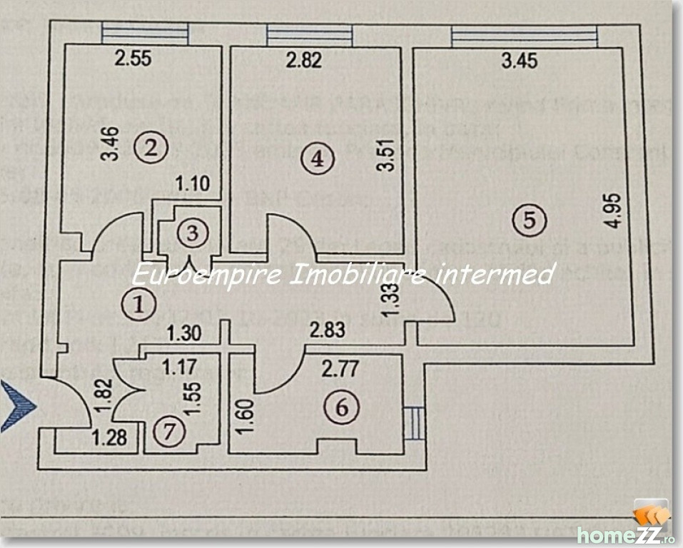 Apartament 2 camere, Tomis Nord