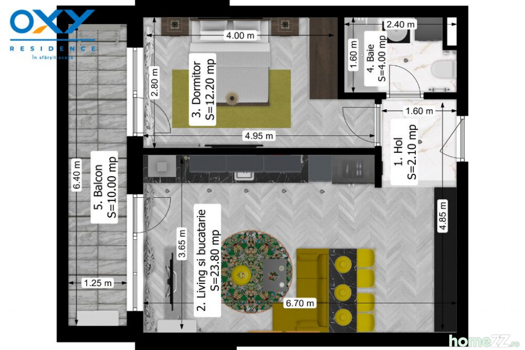 Apartament 2 camere, Antiaeriana
