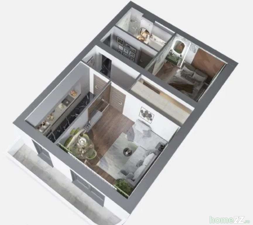 Aproape de centru, Apartament 2 camere