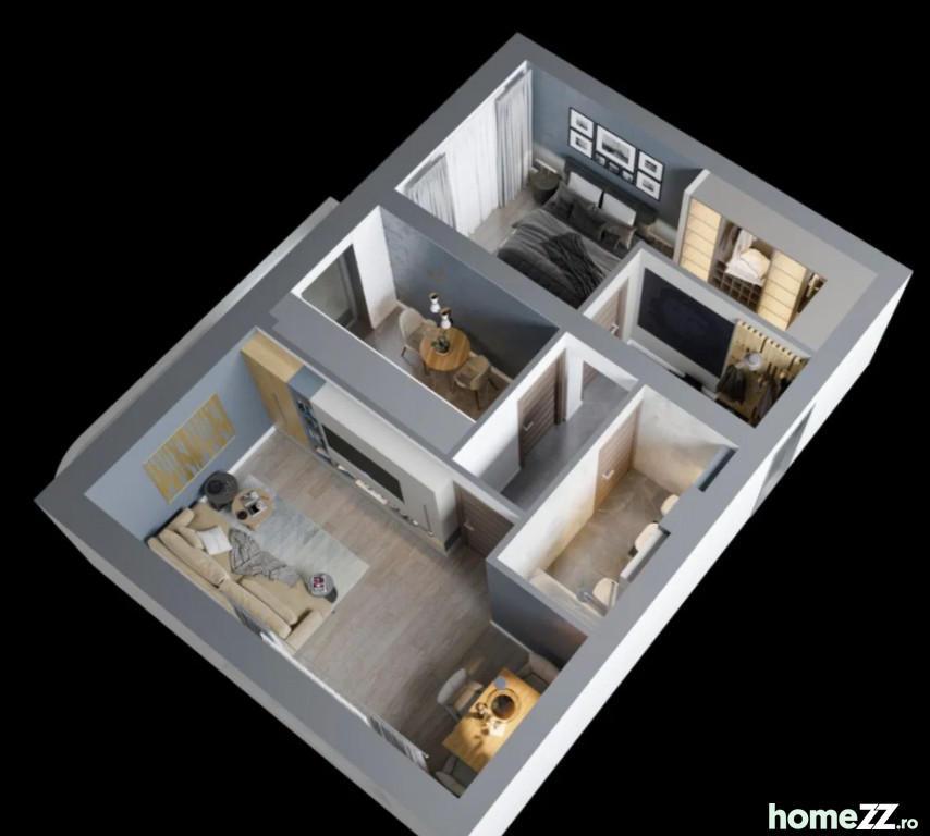 Comision 0%, aproape de centru, Apartament 2 camere