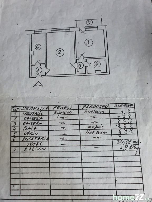 Apartament 2 camere , 35mp zona Ferentari