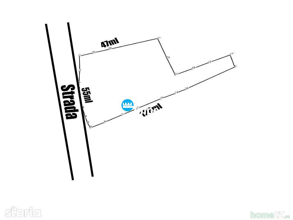 Teren, 3055 m²