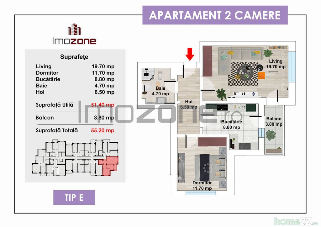 Apartament 2 camere, Drumul Taberei