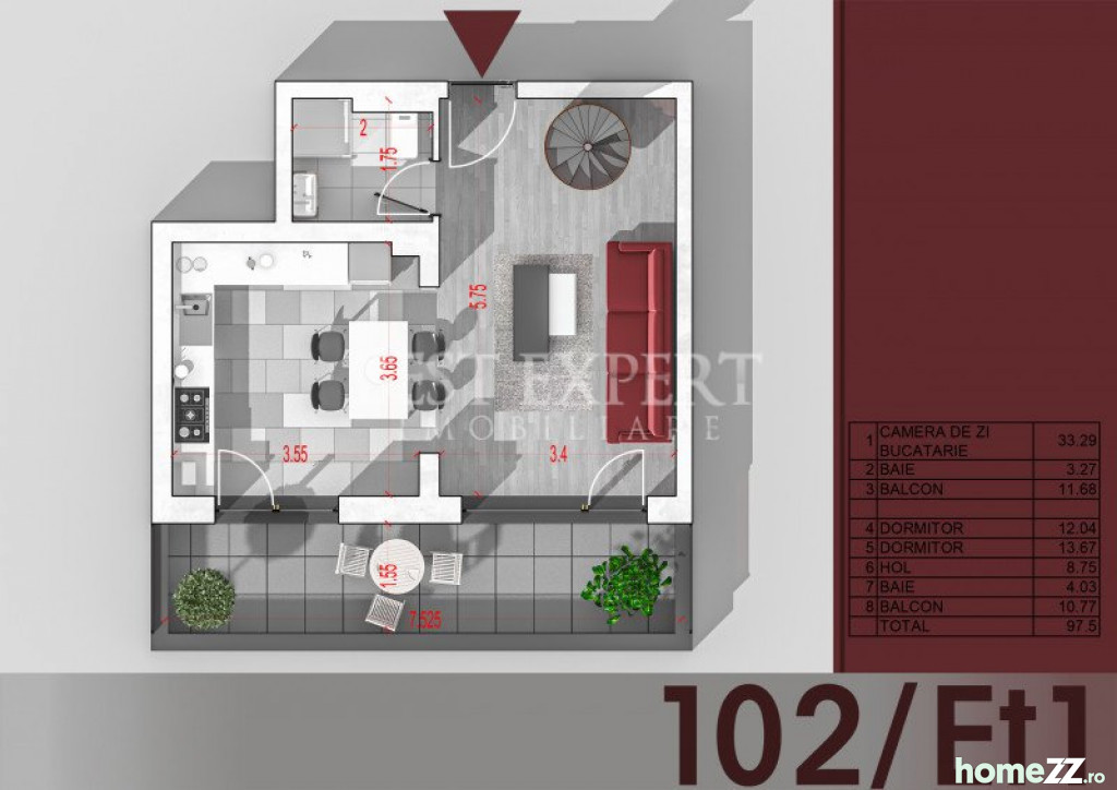 Apartament 3 camere, Liviu Rebreanu, comision 0%