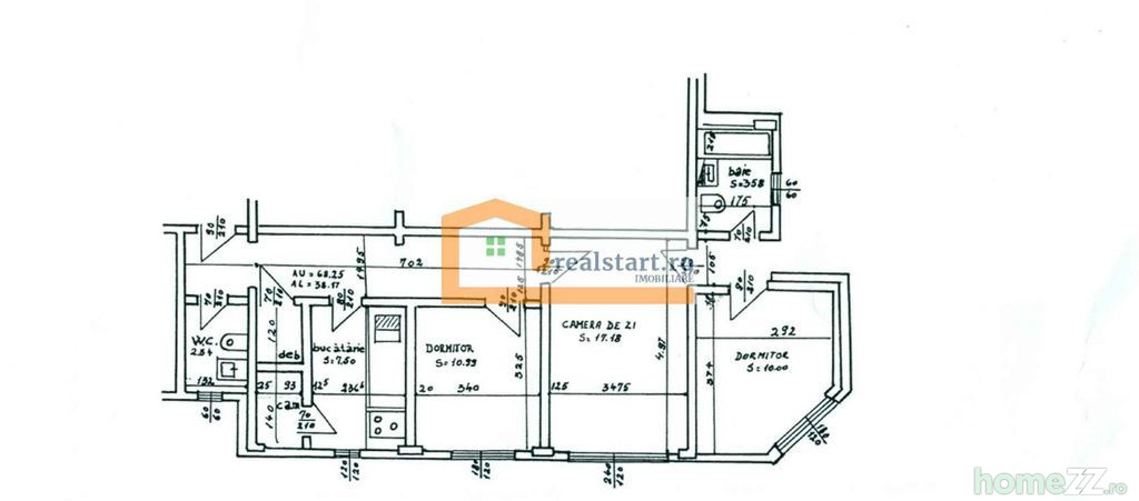 Apartament 3 camere, Beller