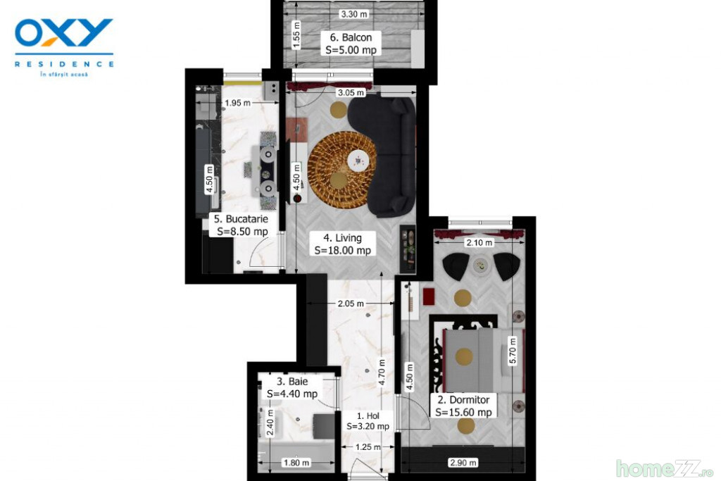 Apartament 2 camere, Antiaeriana