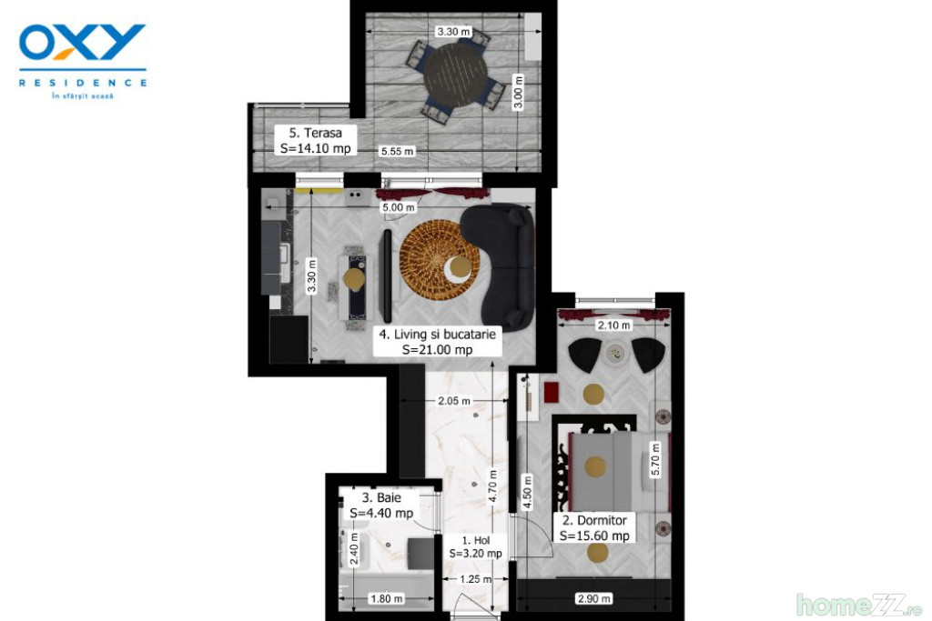 Apartament 2 camere, Antiaeriana
