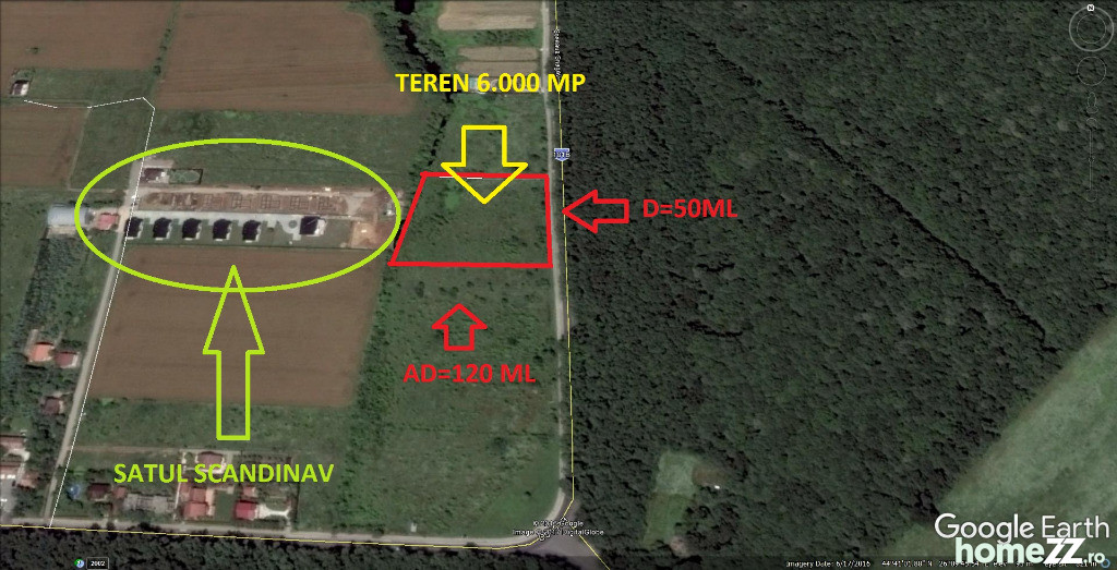 Satul Scandinav-Snagov,teren 6000mp