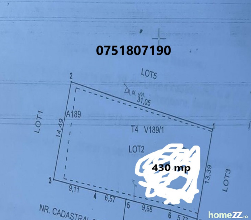 Teren, 430 m²