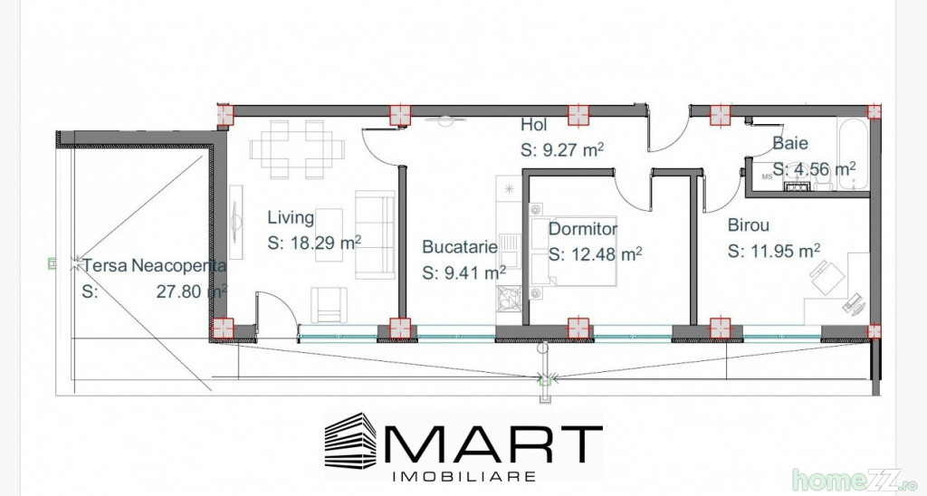 Apartament 3 camere, Mihai Viteazul