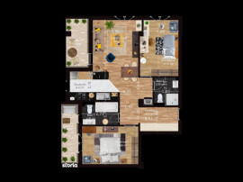Apartament 3 camere, bloc cu lift,bine izolat fonic,Turnisor