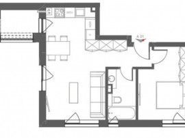 Apartament 2 camere, finisat, balcon, garaj, zona Somesului