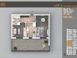 2 Camere Direct Dezvoltator cu Terasa Spatioasa