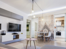 Apartament 2 camere, living cu bucătărie open space, balco