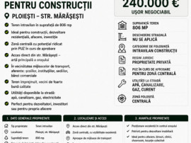 Teren intravilan 806 mp, zona MARESESTI