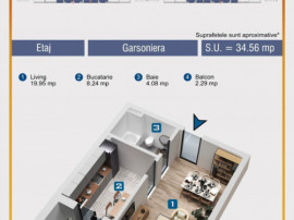 Garsoniera direct dezvoltator,bloc nou,Ilie Petre, Chiajna