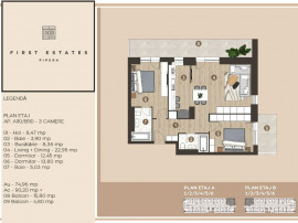 First Estates Pipera - Apartament 3 camere 90 mp
