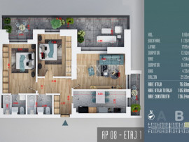 Apartament 3 camere decomandate Terasa generoasa Titan Secto