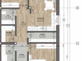 Apartament NOU, 3 camere, parcare, CURTE, an 2025, Etaj 1,