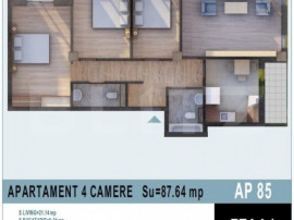 Apartament de 4 camere, bloc nou, Calea Moldovei!