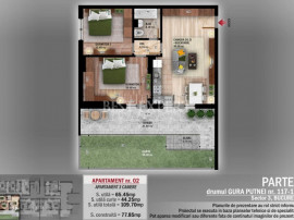 Ideal Familie Apartament de 3 Camere cu gradina