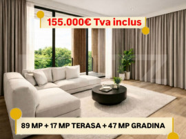 Apartament de vanzare cu 4 camere, 89 mp, zona Torontalului