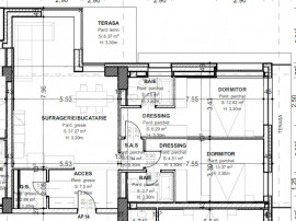 Apartament 3 camere, 93,5 mp, terasă 15,4 mp, zona centrala