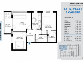 3 Camere Direct Dezvoltator -Finisaje Premium