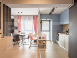 Apartament 2 camere, living cu bucătărie open space, balco