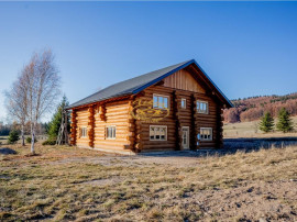 Casa din lemn rotund (Izvoru Muresului, str. Garii)