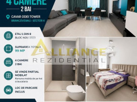 | Apartament 4 Camere | 2 Bai | Cavar Odei Tower | Branco...