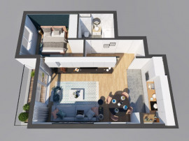 Apartament Nou cu 2 camere decomandat in Top City Brasov