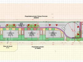 Teren intravilan 2310 mp, posibilitate construcție duplex-