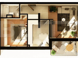 Apartament 1 camera, 37 mp, constructie noua, zona Dunarii