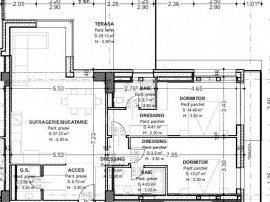 Apartament 3 camere, 93,5 mp, terasă 32,5 mp, zona centrala