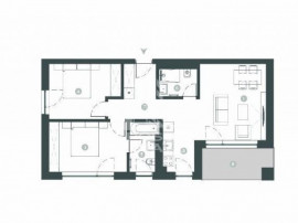 Apartament cu 3 camere, 2 bai, decomandat, incalzire in p...