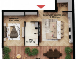 Apartament 2 camere premium | Terasă uriașă | EAS Residen