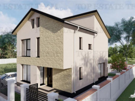 Vila moderna, individuala cu 4 camere , 3 bai , Living , te