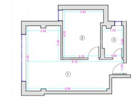 Apartament 2 camere, 45mp, finisat, zona Donath