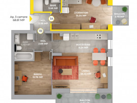 Apartament de 3 camere in bloc nou, Avantgarden3 Brasov
