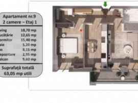 Apartament 2 camere, zona Tractorul-Finalizare Decembrie 202