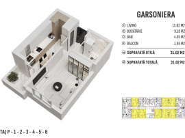 Garsoniera Decomandata -Direct Dezvoltator