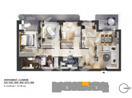 Apartament 4 camere | Plaza Pipera | Bloc finalizat