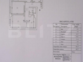 Apartament de vanzare 3 camere, 62.70 mp Valea Adanca