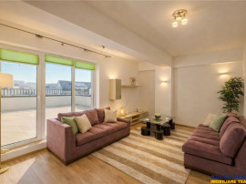 Apartament tip penthouse. mobilat, utilat, 2 terase, 100mp,