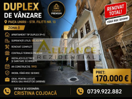Piata Unirii Apartament tip duplex P+1 50 mp Centru Vechi...
